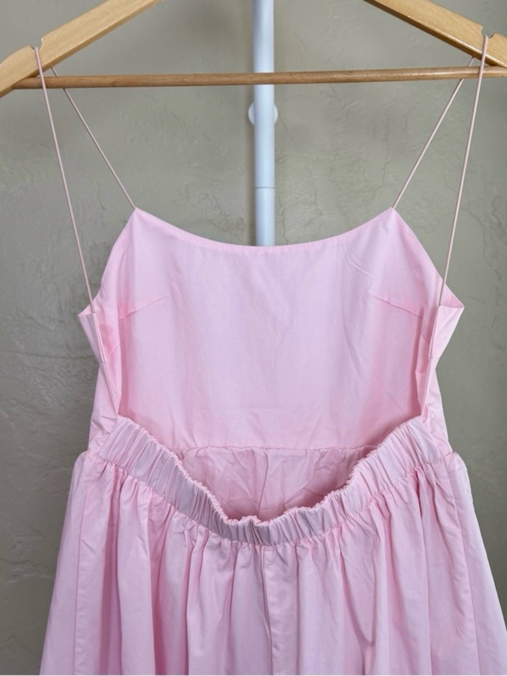 Commense Pink Backless Tiered Maxi Dress XS Coquette Balletcore Cotton Blend NWT - Picture 5 of 7